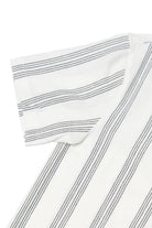 Vertical Stripe Camp Shirt