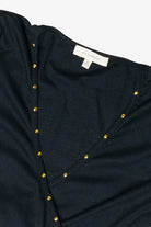 Long Sleeve Studded Wrap Top