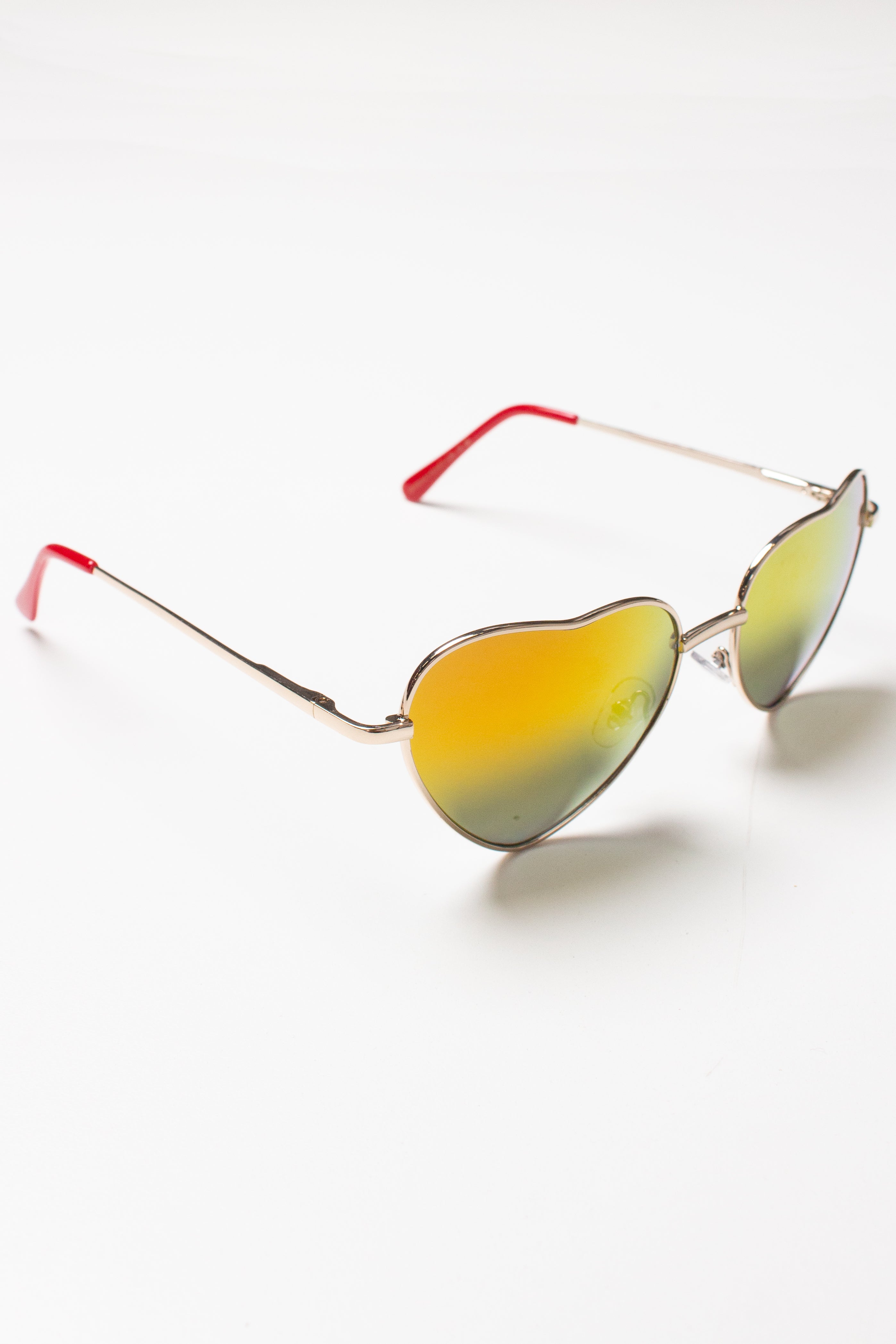 Metal Heart Pastel Sunglasses
