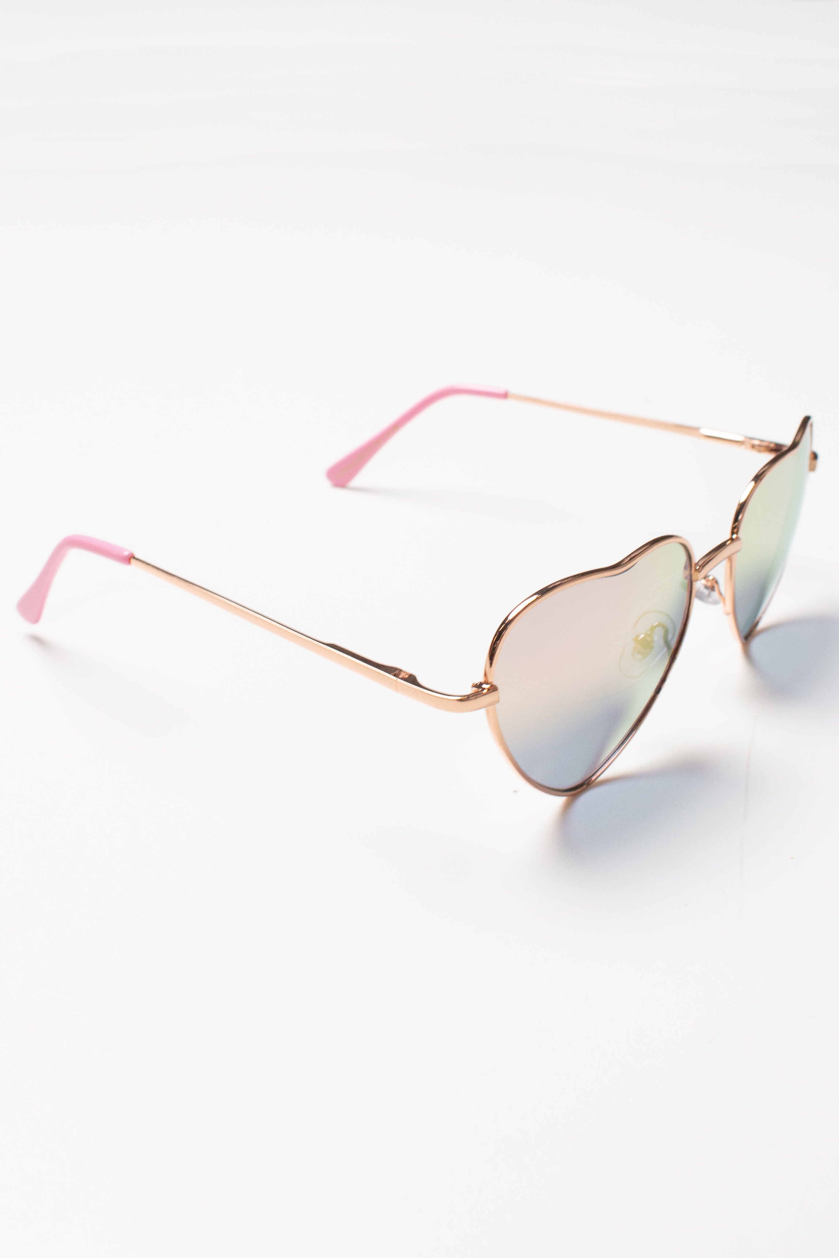 Metal Heart Pastel Sunglasses