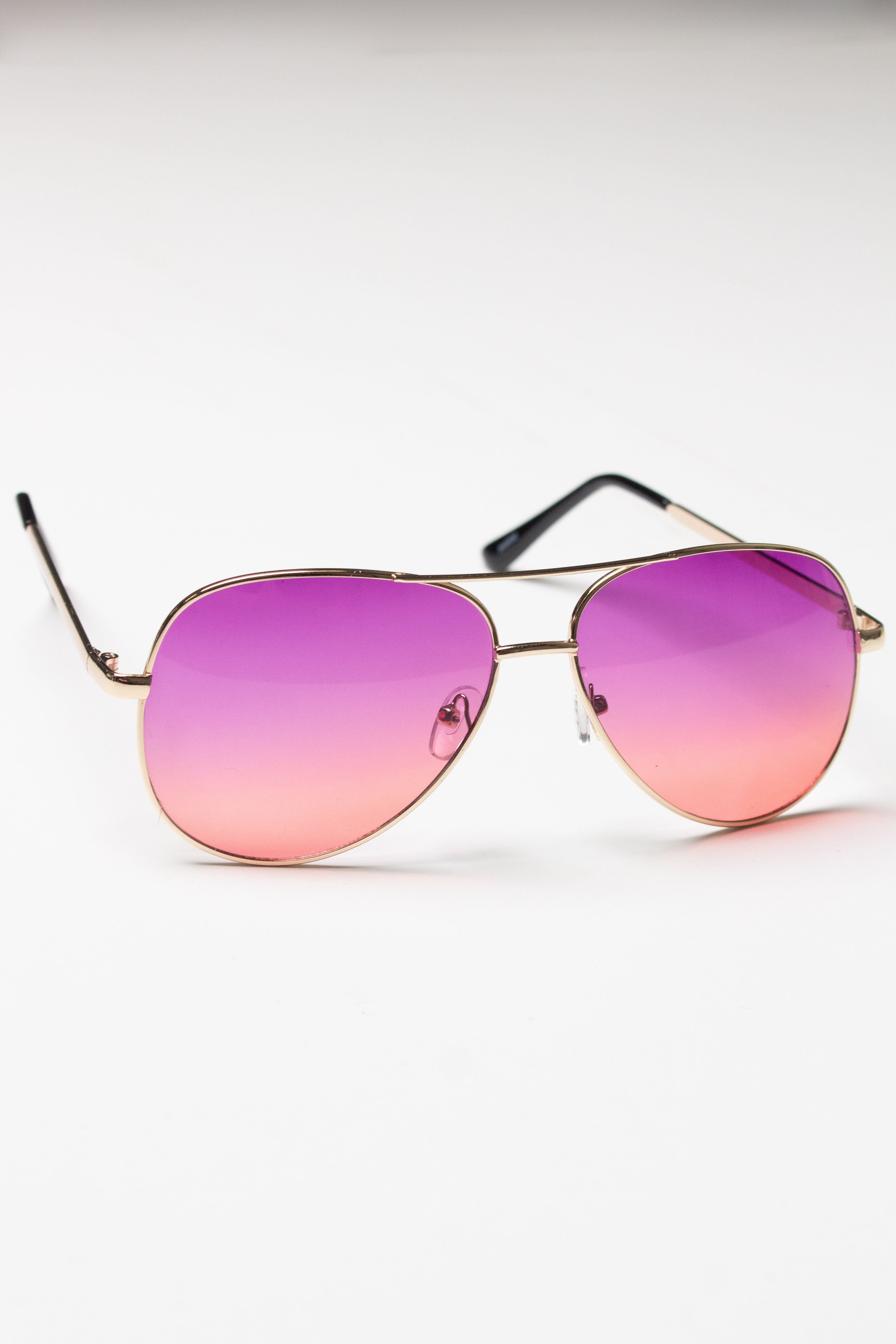 Ombre Lens Metal Aviator