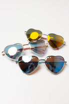 Metal Heart Pastel Sunglasses