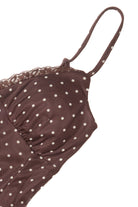 Polkadot Mesh Maxi With Lace Trim