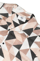 Abstract Woven Button Up