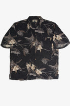 Vintage Dark Silk Hawaiian Shirt