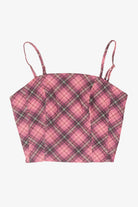 Plaid Corset Top