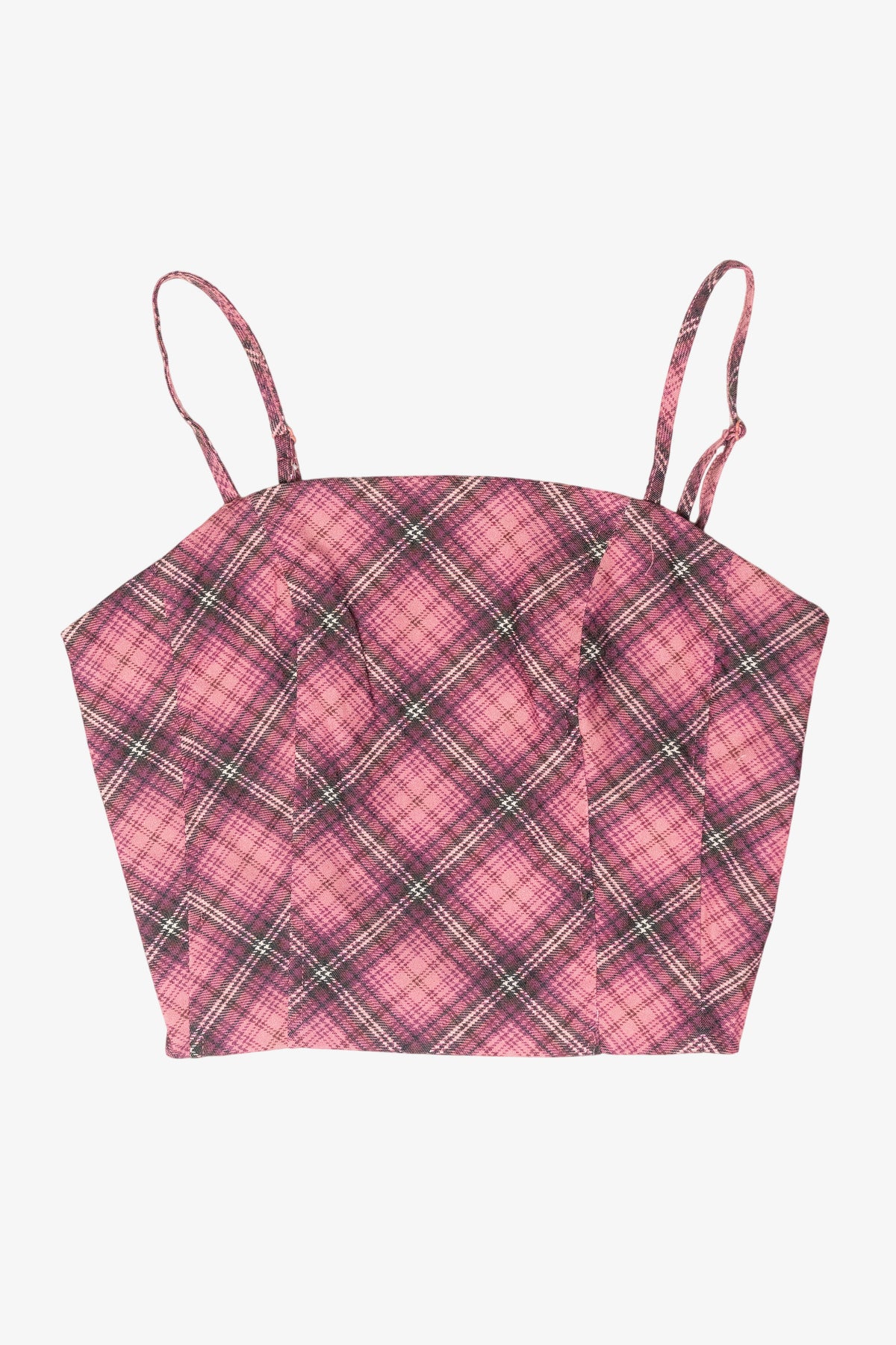 Plaid Corset Top