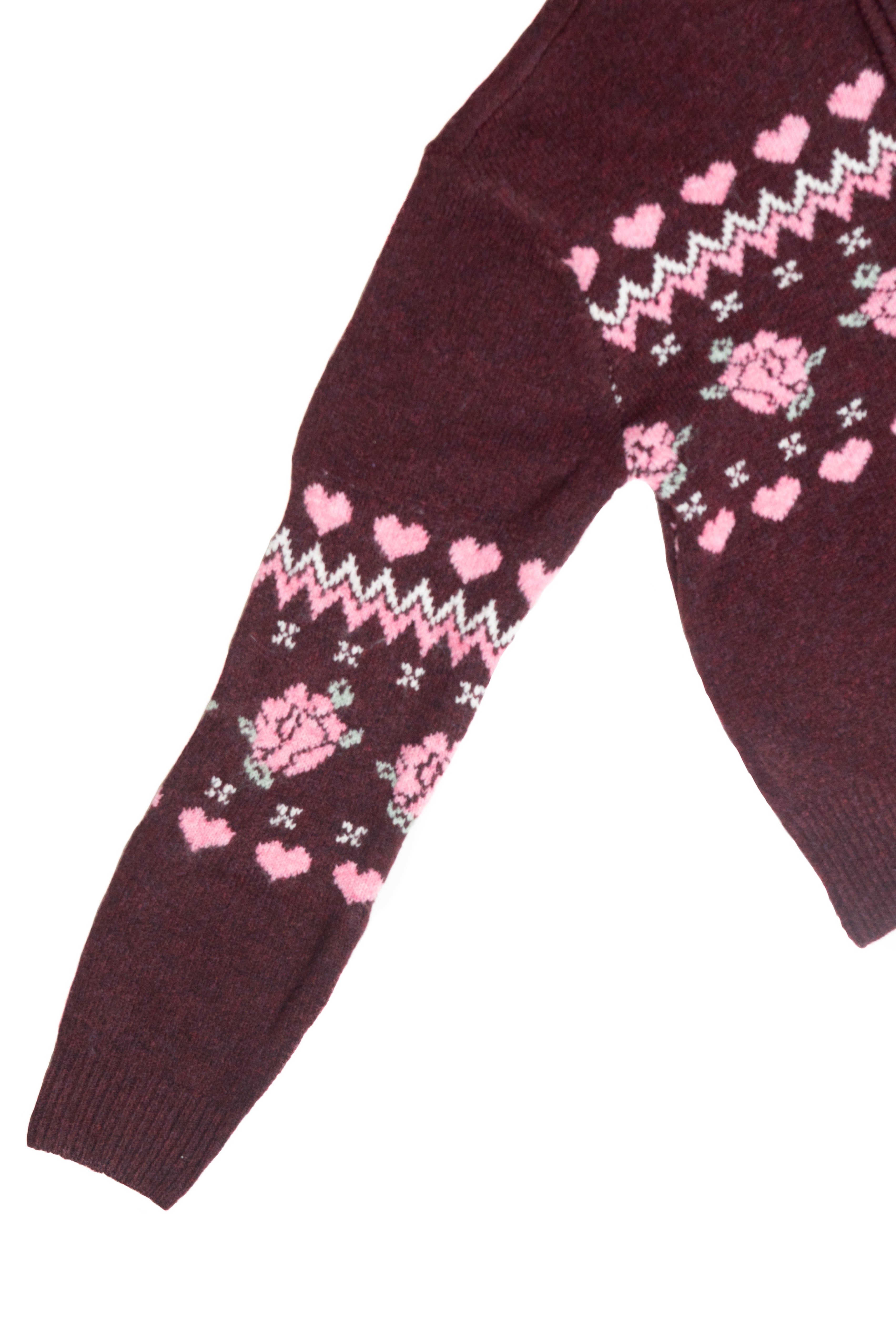 Mock Zip Fair Isle Cardigan