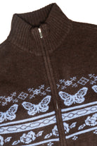 Mock Zip Fair Isle Cardigan