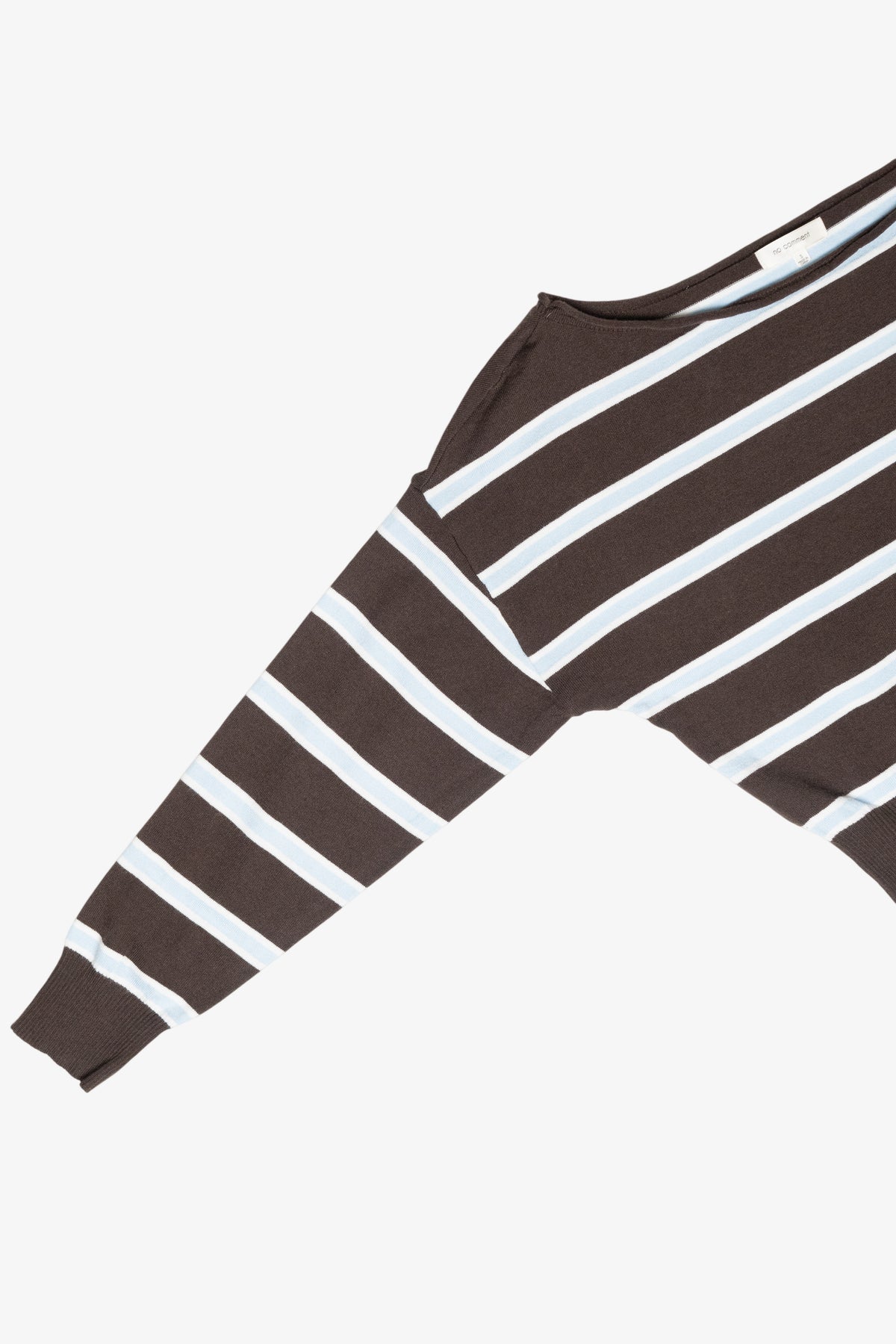 Stripe Ballet Neck Dolman Sleeve