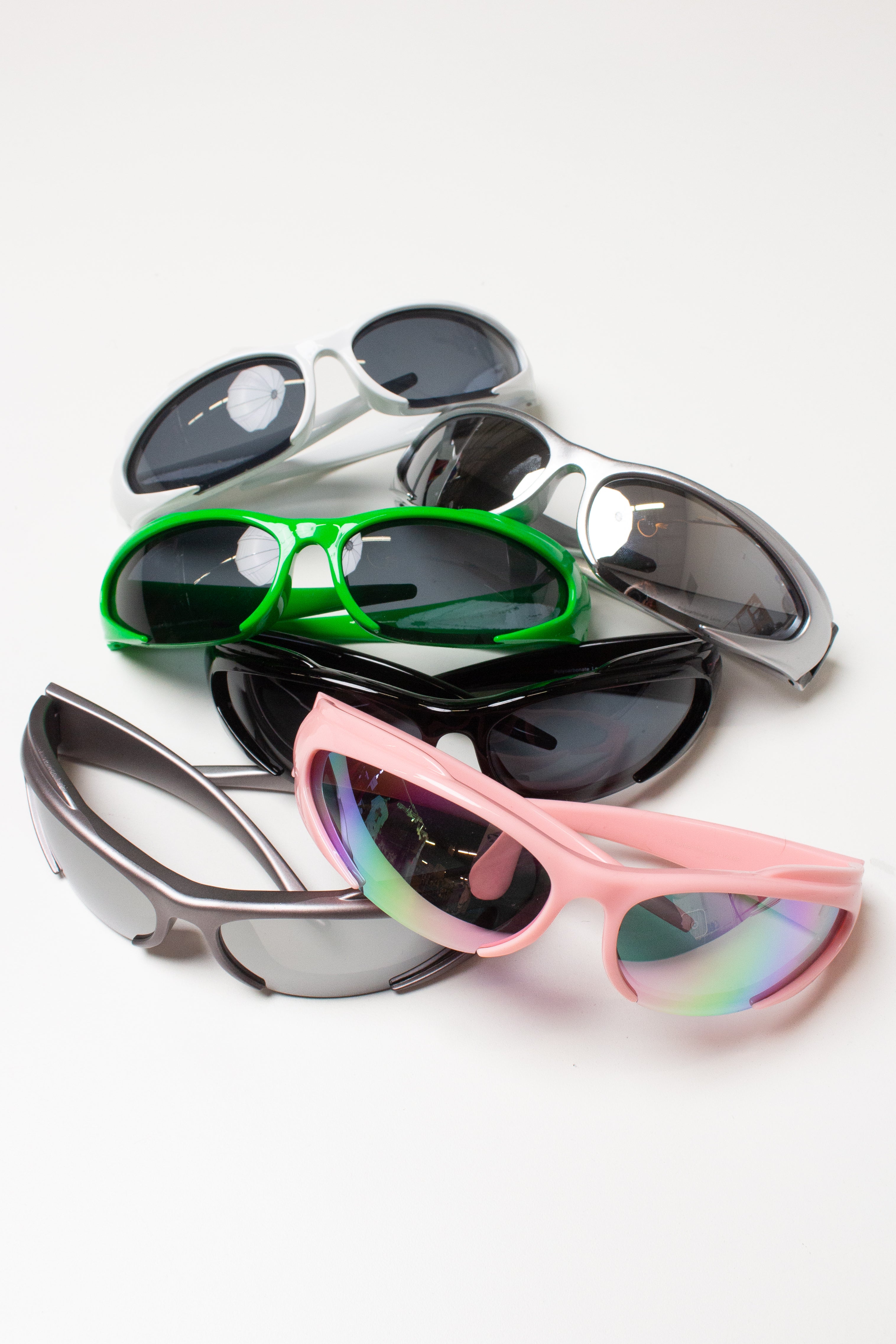 Y2K Color Wraparound Sunglasses