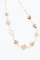 Natural Stone Chain Necklace
