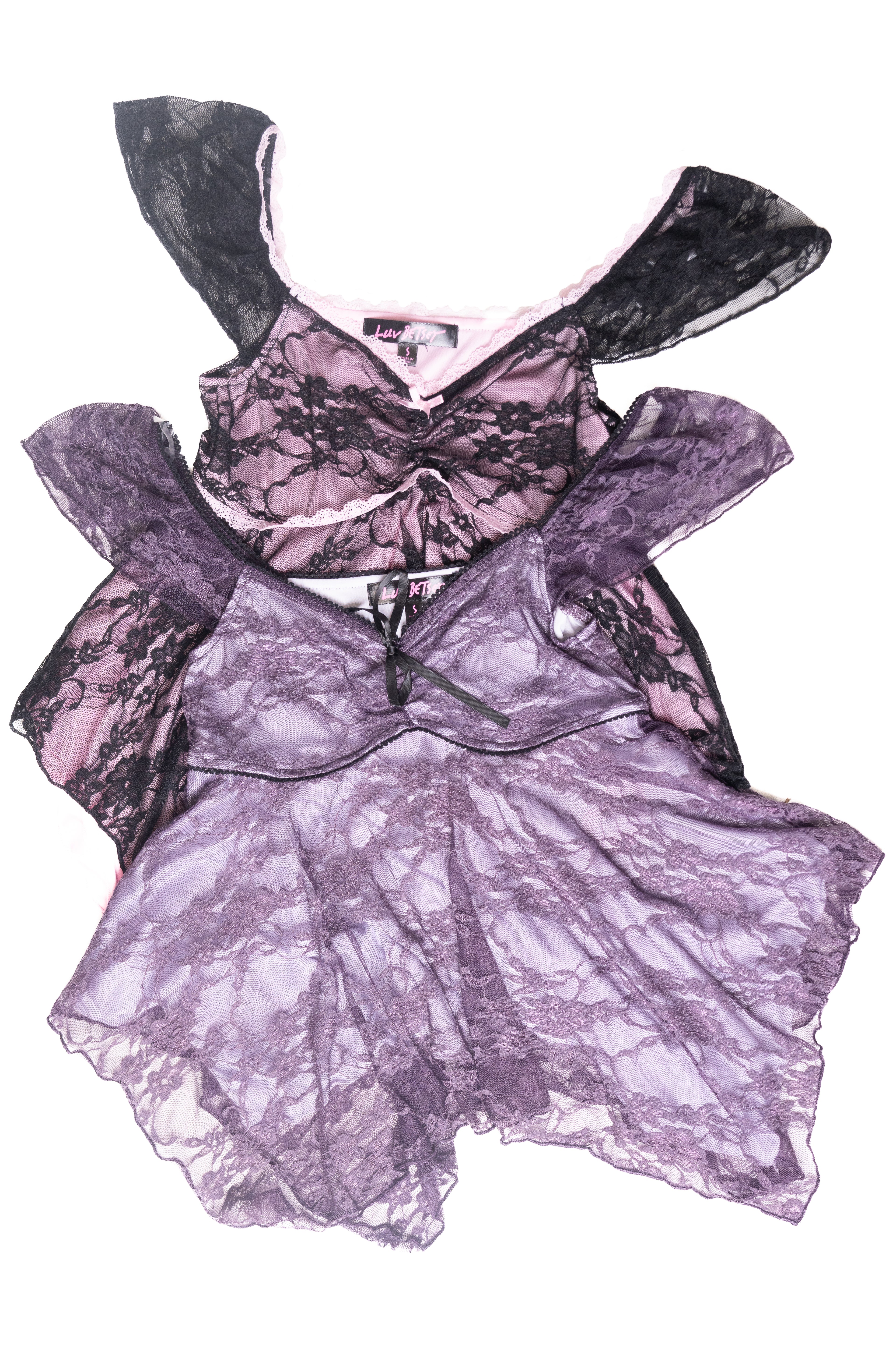 Lace Handkerchief Babydoll Tank