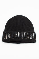 Ribbed Sequin Cuff Beanie