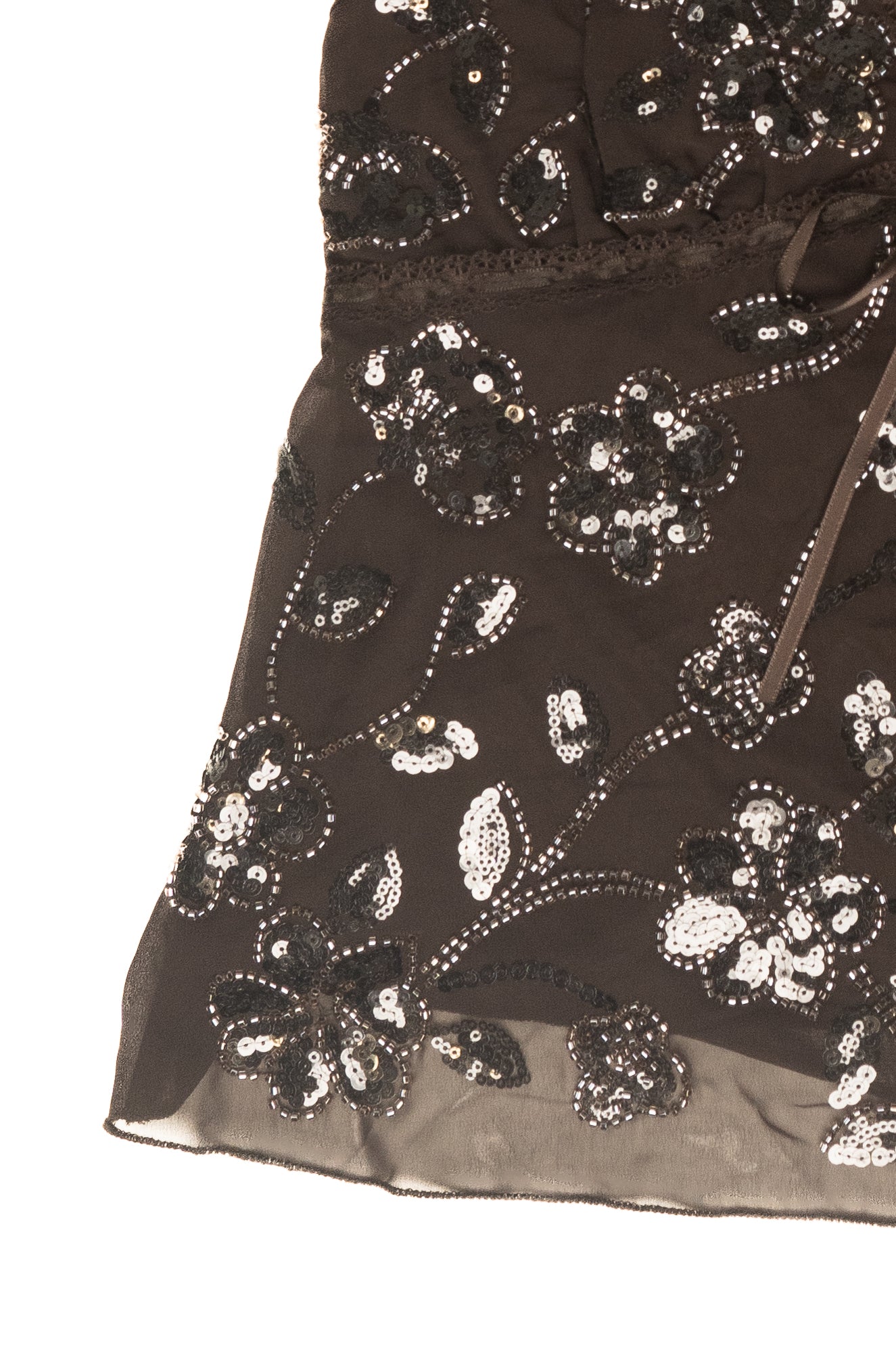 Sequin Chiffon Babydoll Cami