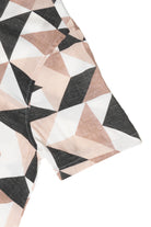 Abstract Woven Button Up