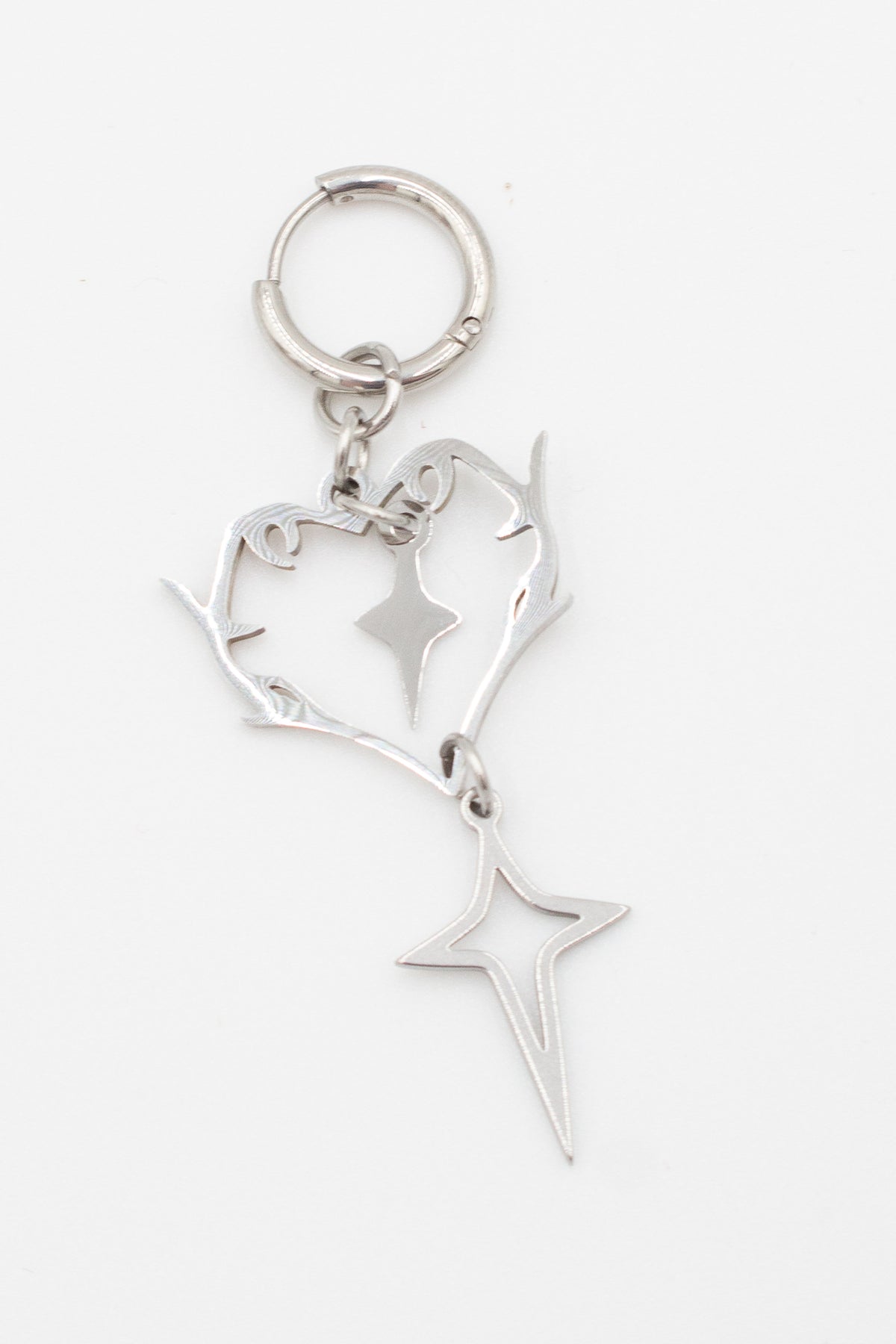 Barbed Heart Dangle Earrings