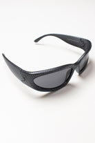 Y2K Metallic Wraparound Sunglasses