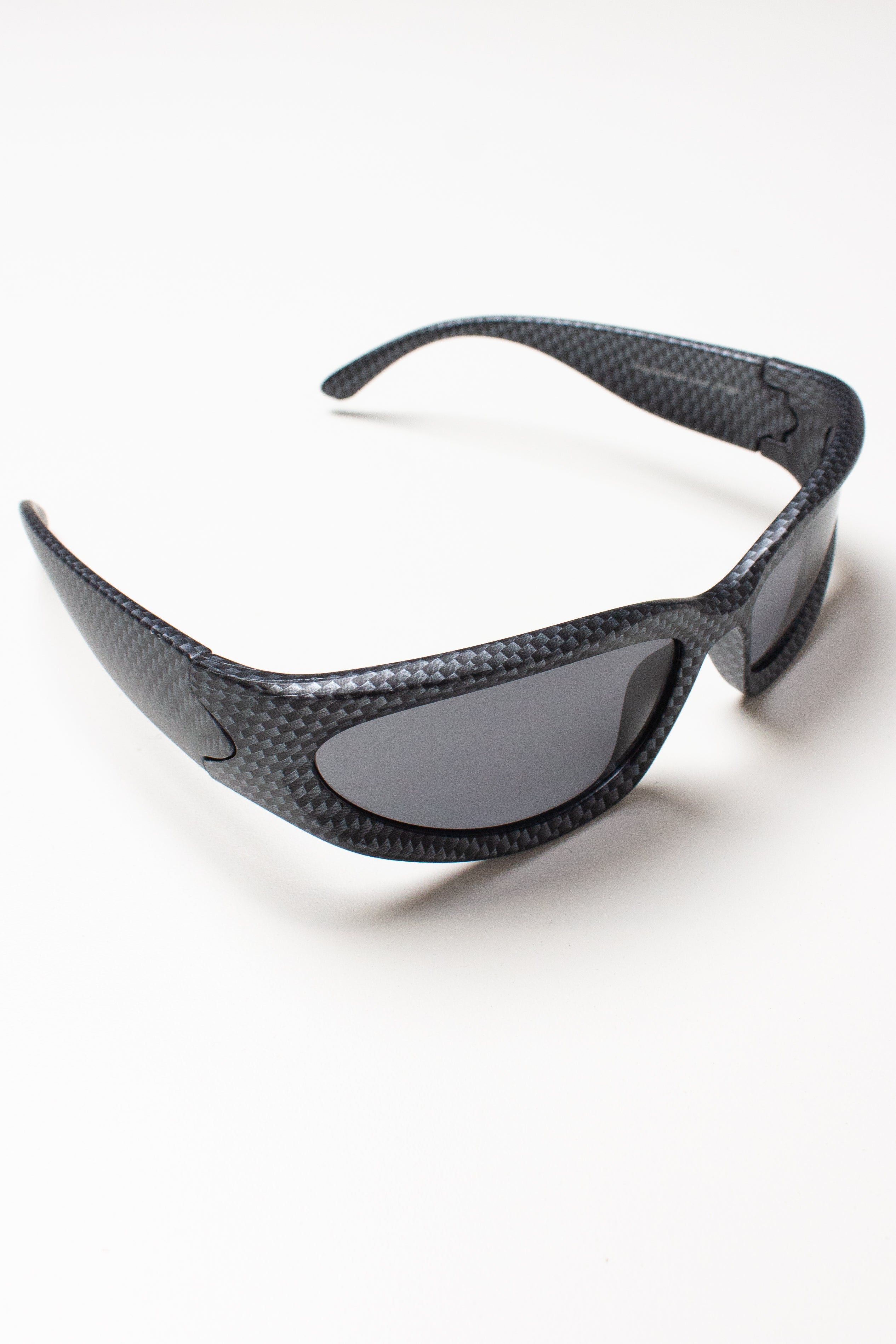 Y2K Metallic Wraparound Sunglasses