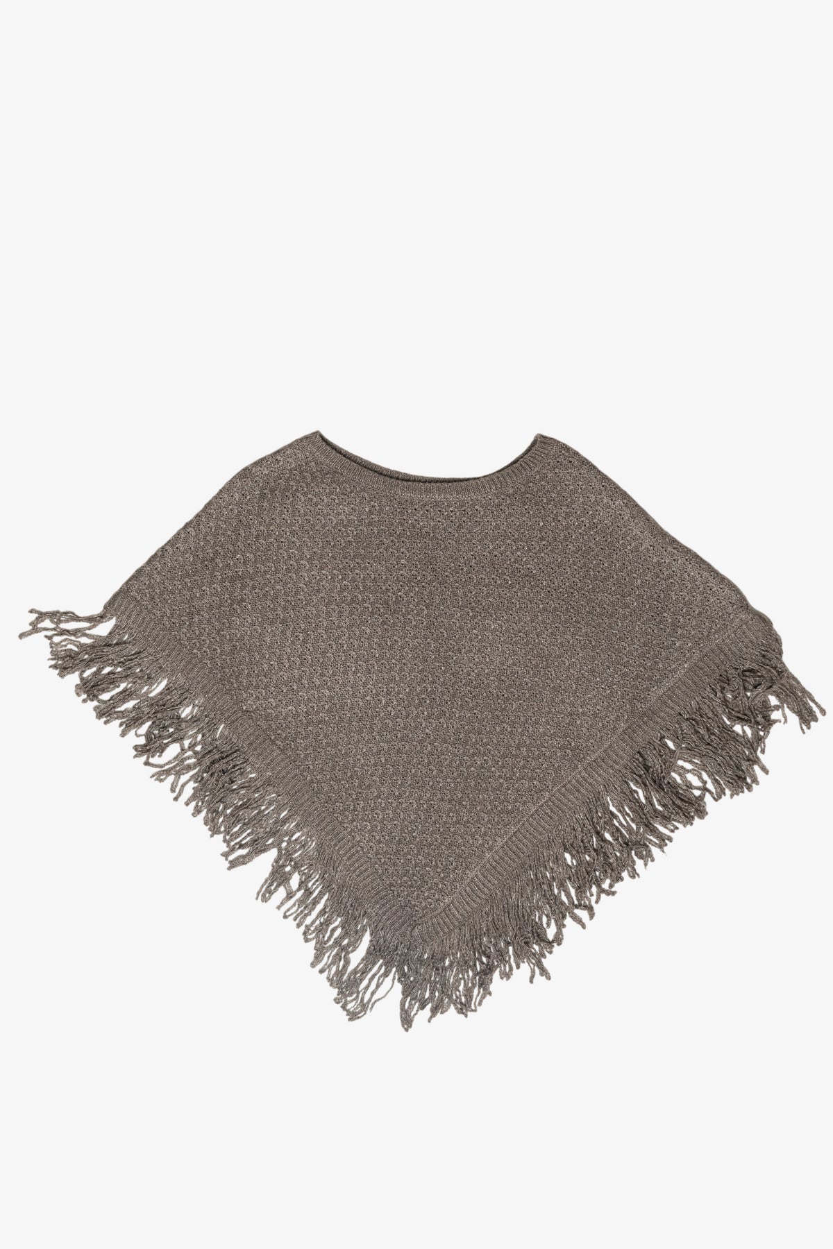 Fringe Hem Poncho 