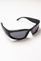 Y2K Metallic Wraparound Sunglasses