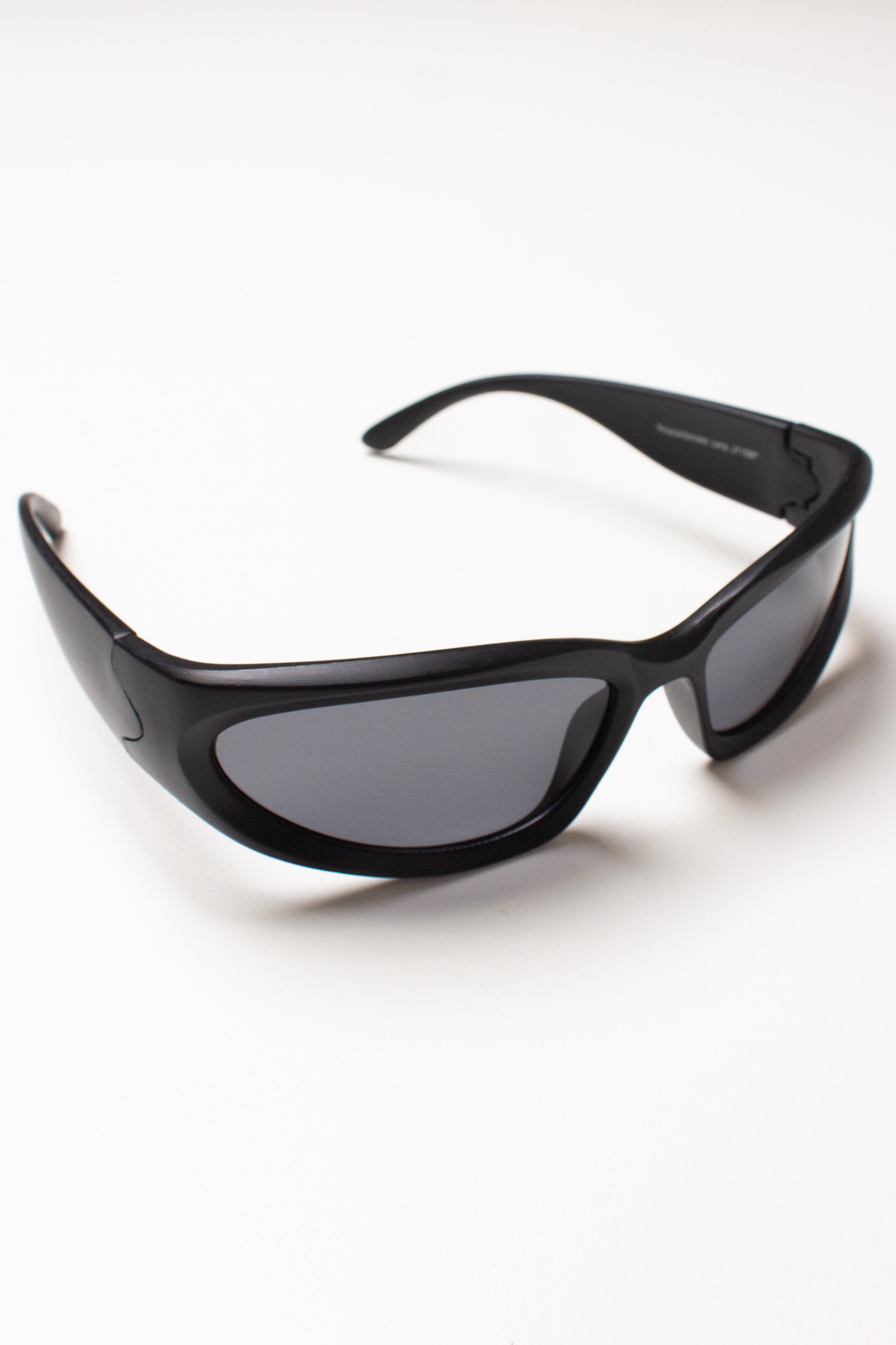 Y2K Metallic Wraparound Sunglasses