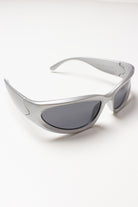 Y2K Metallic Wraparound Sunglasses