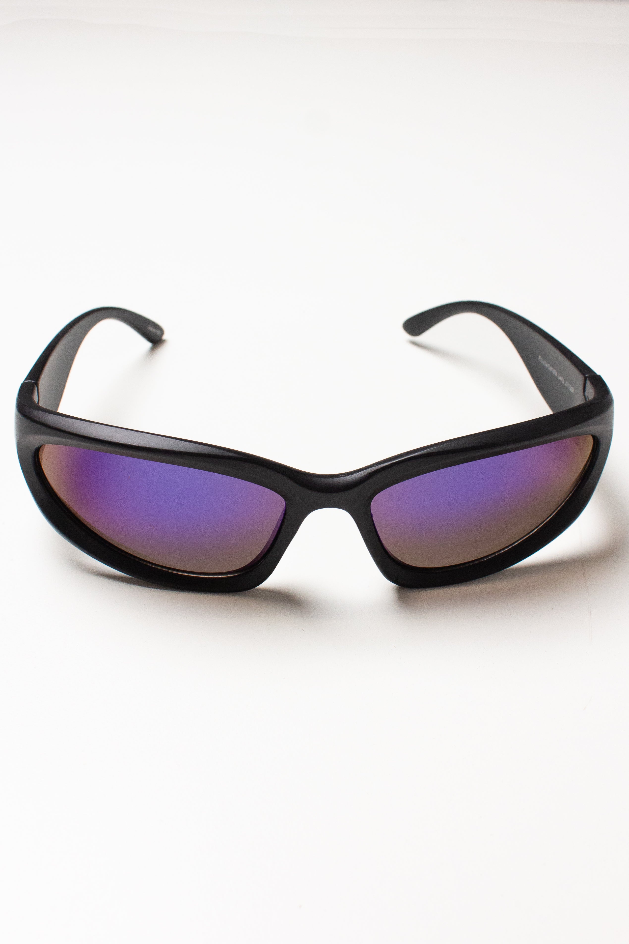 Y2K Metallic Wraparound Sunglasses