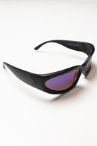 Y2K Metallic Wraparound Sunglasses