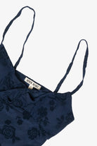 Mesh Flocked Babydoll Cami 