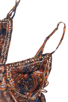 Paisly Beaded Lurex Cami