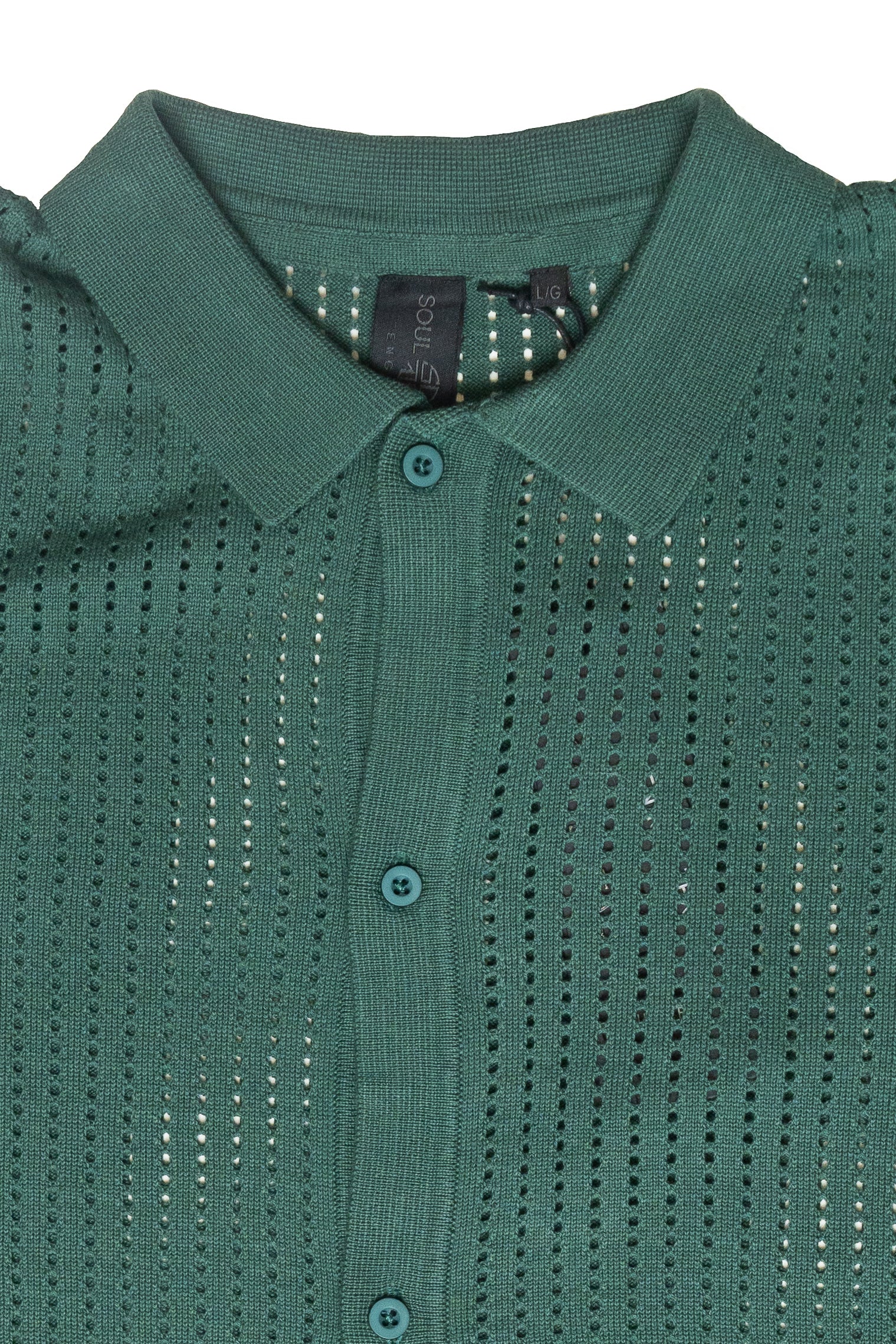 Retro Knit Button-Up