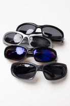 Y2K Metallic Wraparound Sunglasses