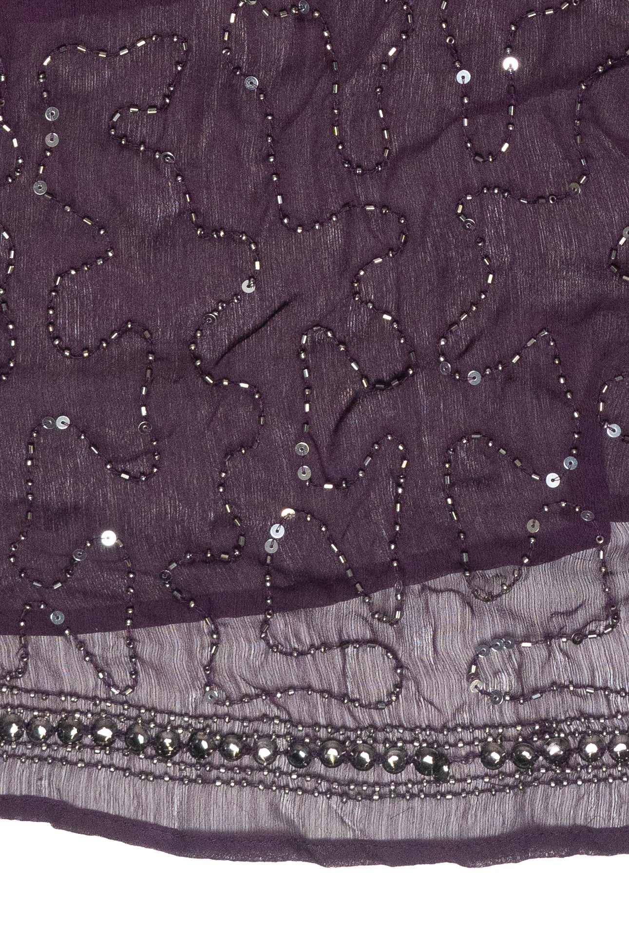 Beaded Chiffon Babydoll Top