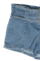 Mini Denim Shorts With Belt
