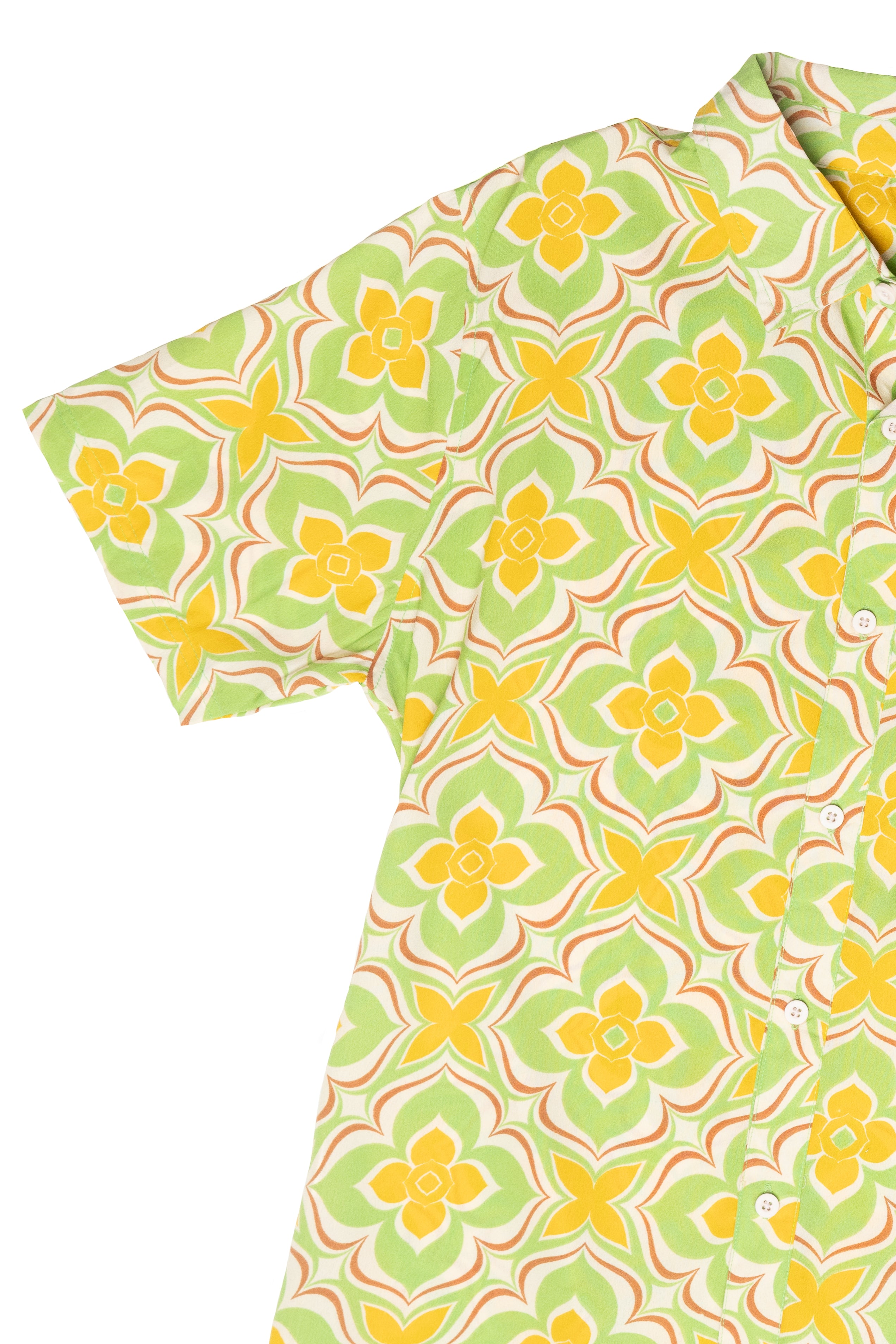 60s Print Button Up 