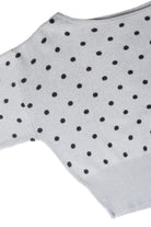 Polka Dot Banded Bottom Sweater