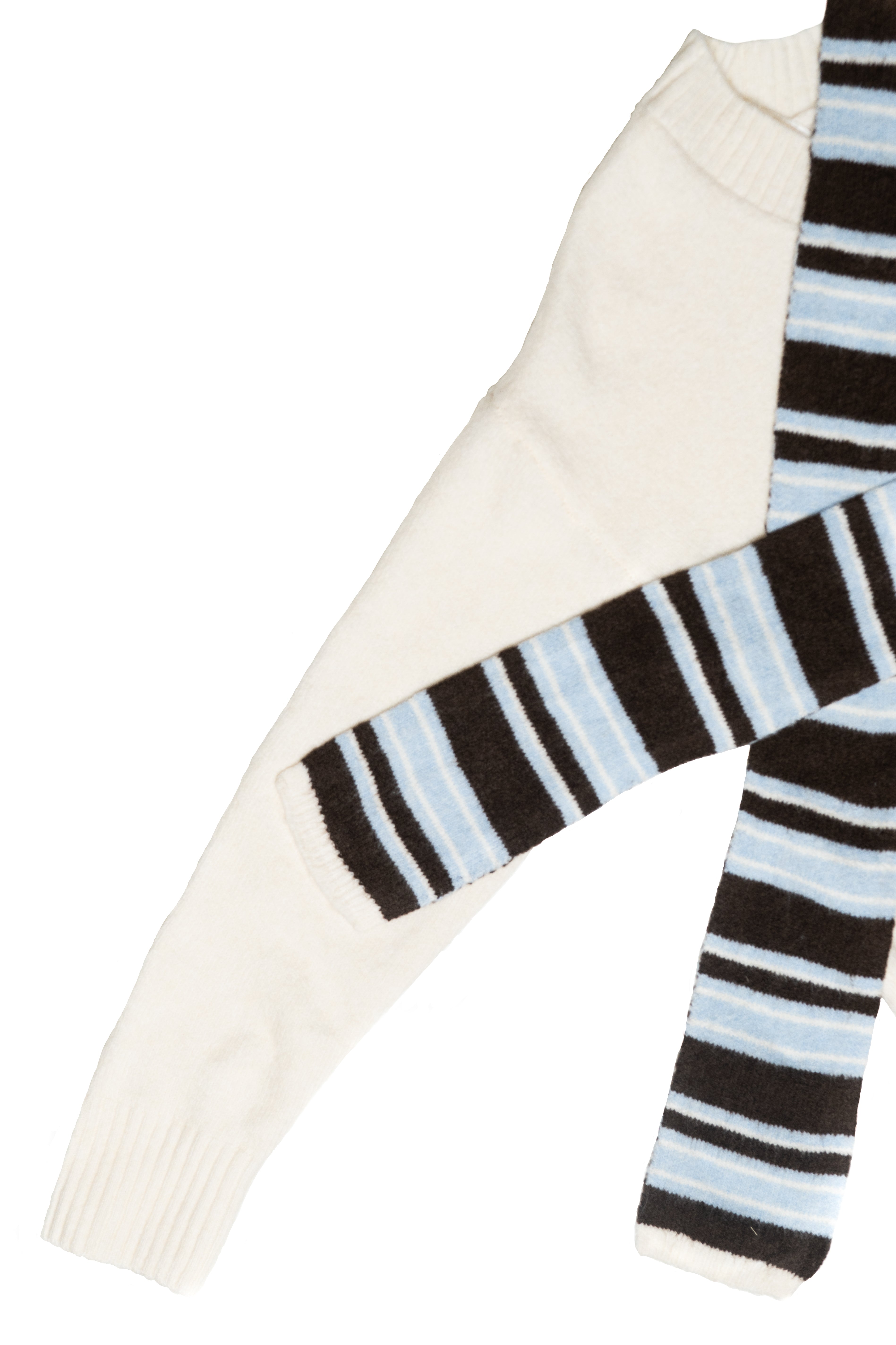 Striped Scarf Sweater Set