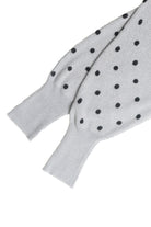 Polka Dot Banded Bottom Sweater