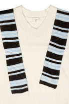 Striped Scarf Sweater Set