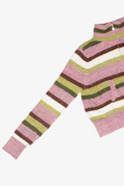 Striped Star Zip Sweater