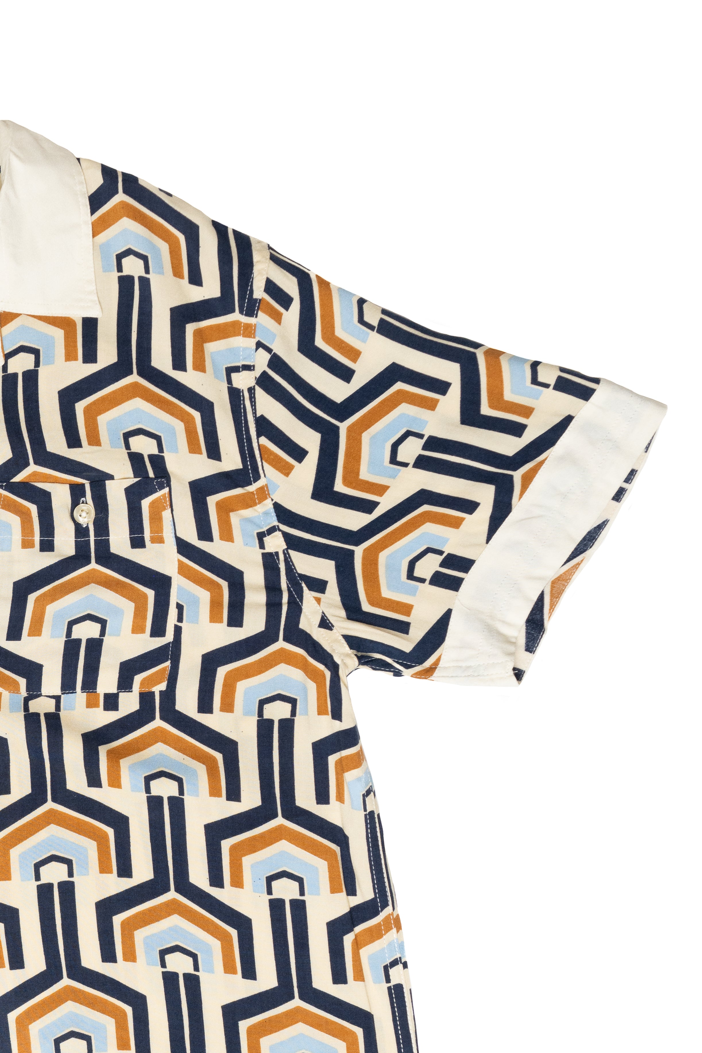70s Print Button Up