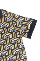70s Print Button Up