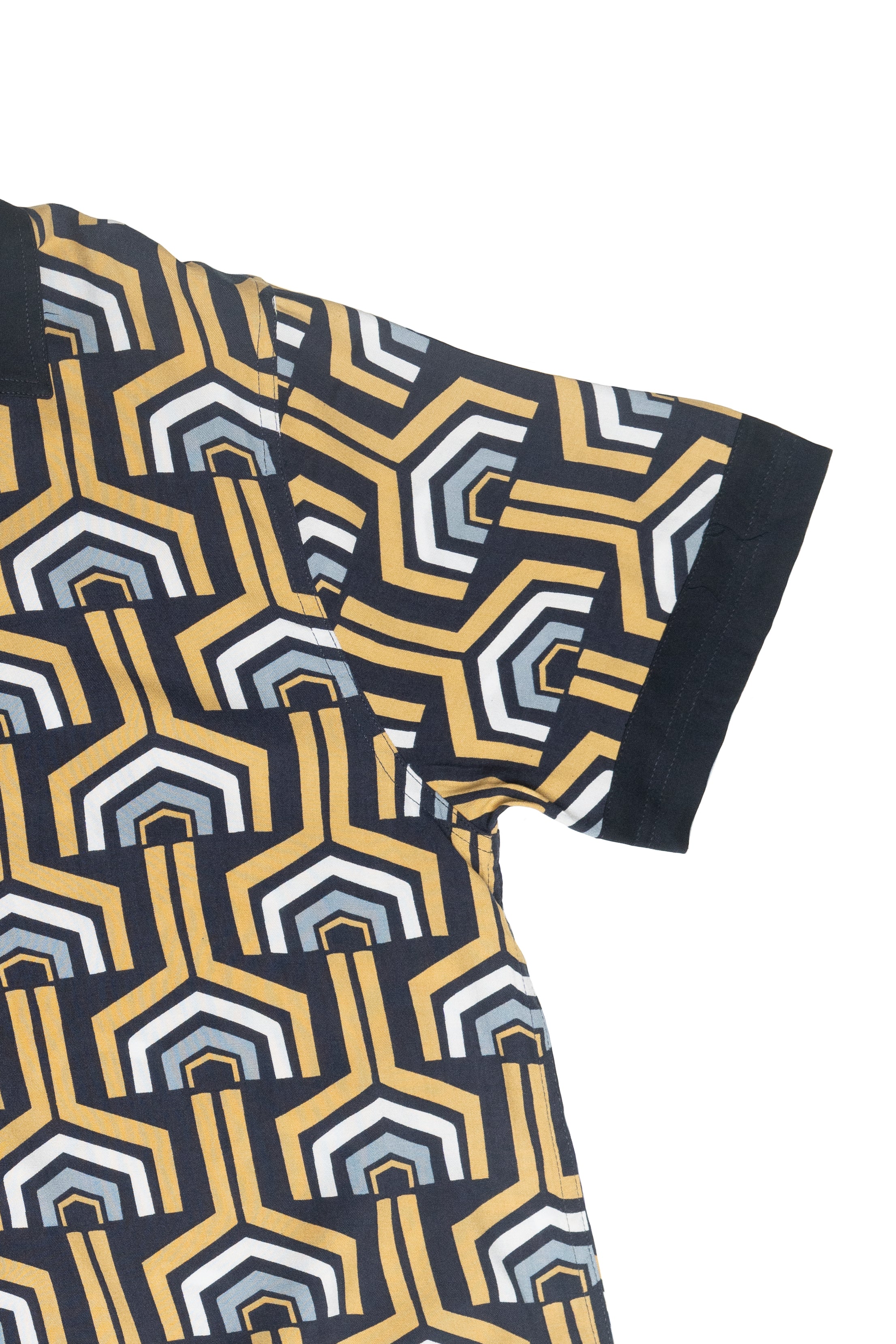 70s Print Button Up