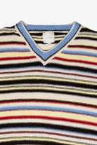 Multi Stripe V Neck 