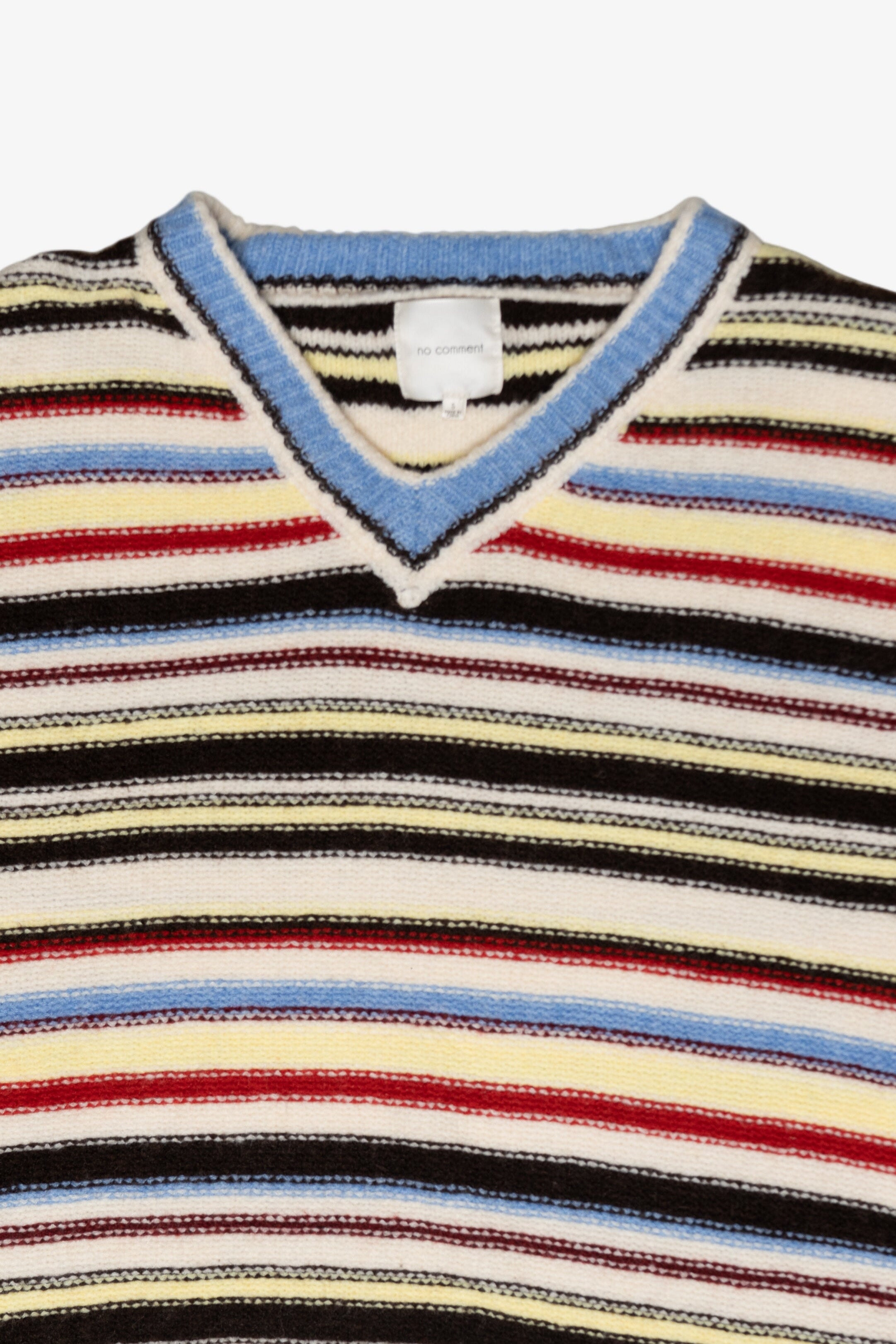 Multi Stripe V Neck 
