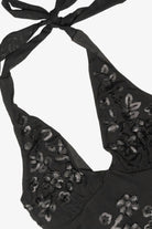 Beaded Mesh Halter Tank