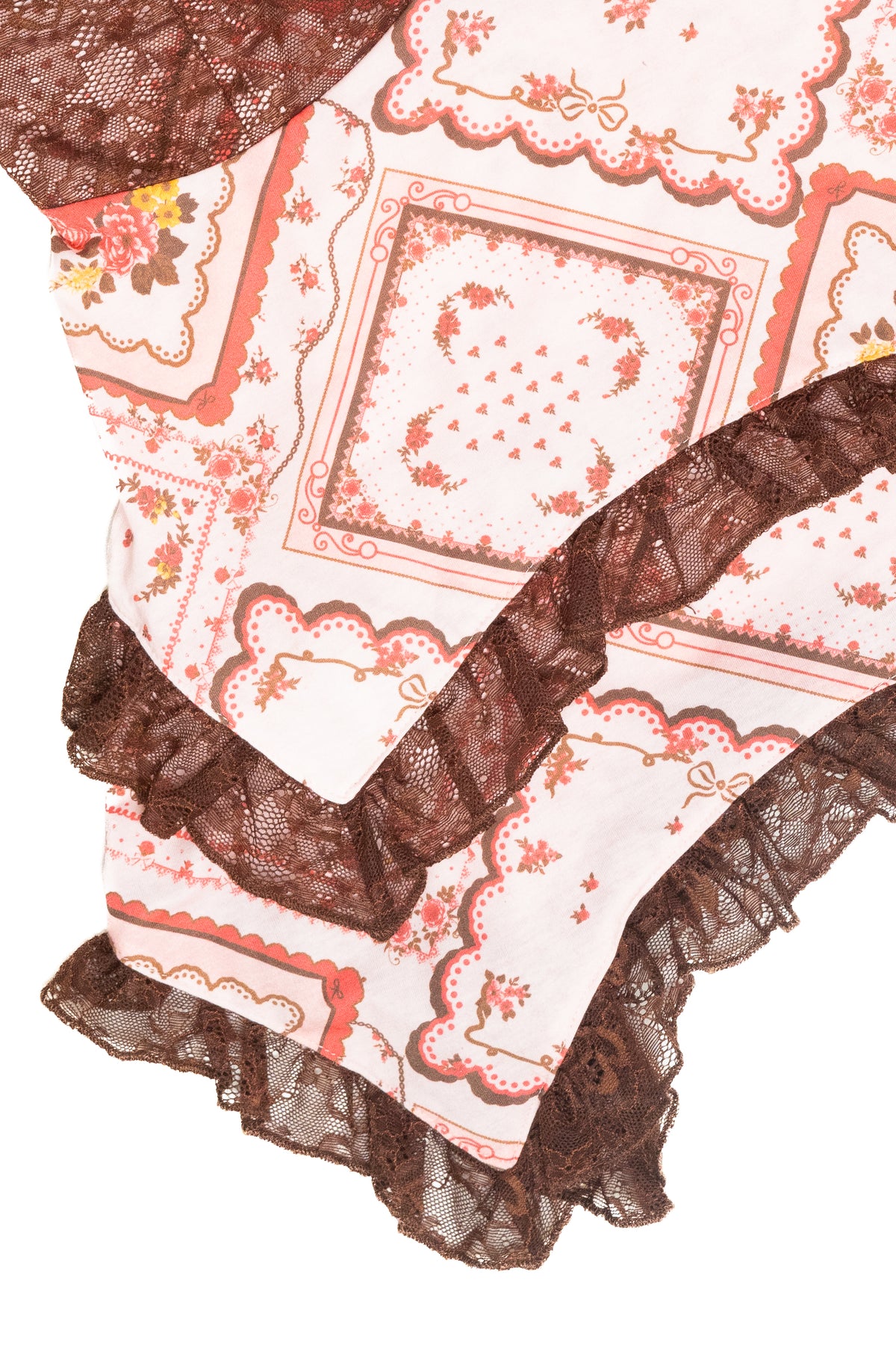 Handkerchief Printed Lace Cami 