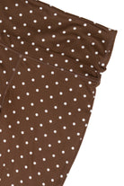 Pin Dot Foldover Flare Leggings
