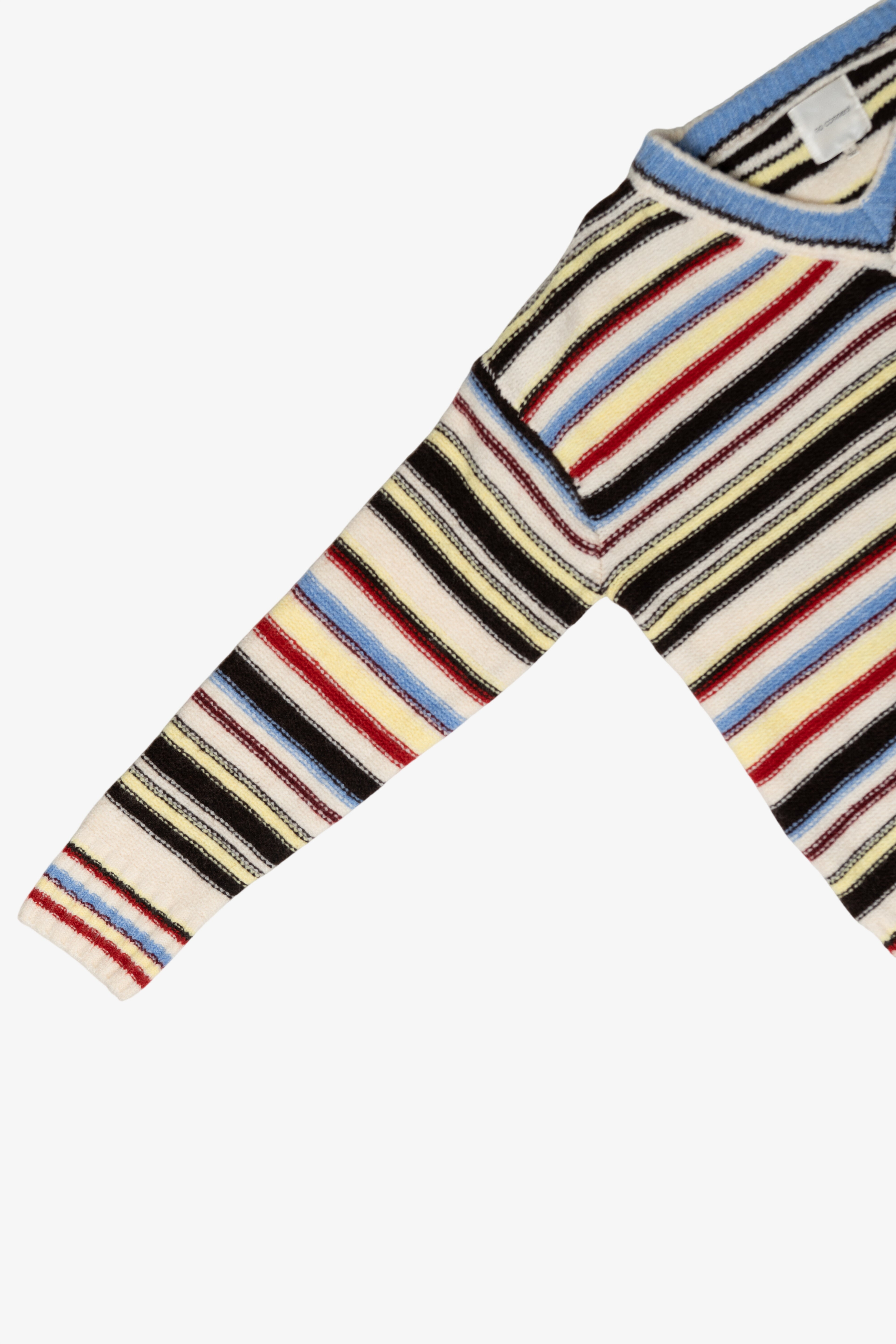 Multi Stripe V Neck 